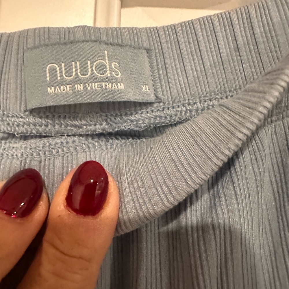 Nuuds ‘Mist’ Mini Rib Pajama Pant Set - Picture 10 of 11